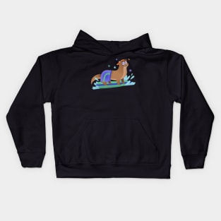 Cute Kawaii Sea Otters Kids Hoodie